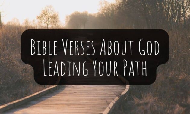 Bible Verses About God Leading Your Path
